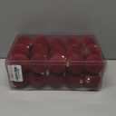 RoseCraft 30PCS Burgundy Velvet Christmas Ball Ornaments Set, 60MM/2.3Inch Shatterproof Flocked Ornament for Christmas Tree Hanging Holiday Valentine's Day Party Xmas Decorations.