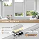 LazBlinds No Drill Cordless Cellular Shades, 36" W x 48" H, Grey