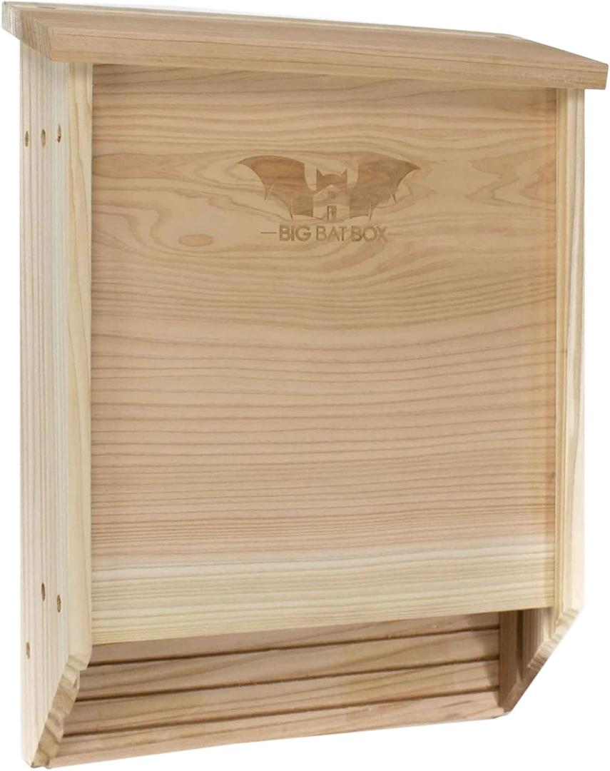 BIGBATBOX Wooden Outdoor Bat House Kit - Clean Your Backyard from Mosquitoes 