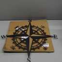 ruelen Metal Decorative Nautical Compass Wall Decor,Mountain Forest Decor Living Room Bedroom Office Porch Garden Patio Signs Wall Hanging Art Beach Theme Home Decoration (17'')