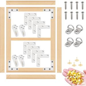 2 Set 24"x30"Canvas Stretcher Bars, DIY Wood Canvas Frames Kit, Wooden Art Frames, Wood Stretching Bars for Gallery Wrap Oil Painting Posters and Canvas Arts