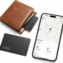 Ultra Slim Air Card Tag: 2026 MFi Certified Wallet Smart Tracker Card - Compatible with Apple Find My Wallets Finder Tracking Cards Tags, Keep Track Item Locator of Luggage, Passport, Purse, Backpack (1 Pack Black)
