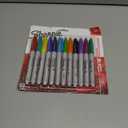 Sharpie Permanent Markers, Fine Tip, Assorted Colors, 12 Count - Quick Drying, Fade Resistant, Arts & Crafts, Desk, Office Supplies