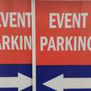 A-Frame Sidewalk Event Parking with Arrow Sign with Graphics On Each Side | 24" X 36" Print Size