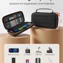 2 x TRANSNOVO Carrying Case Compatible with Nintendo Switch 2 Console & Charger, Shockproof Hard Shell Protective Cover Portable Travel Case with Game Card Slots & Inner Pocket for Accessories, Black
