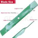 GELASKA GY20850 Mower Blades with Blade Nuts Fits John Deere 42 Inch Mower Blades D110 D100 D105 D130 E120 S100 S120 E100 LA115 LA105 Replaces AM141033 GX22151 UC21583, 2 Pack High Lift