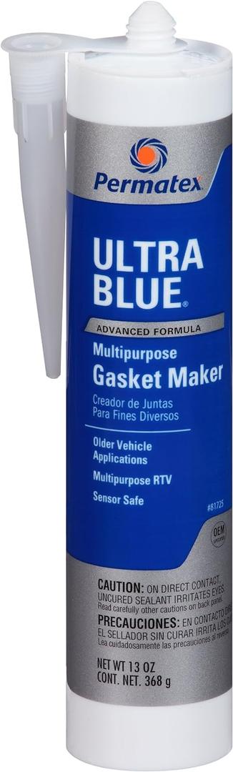Permatex 81725 Sensor-Safe Ultra Blue RTV Silicone Gasket Maker, 13 oz.