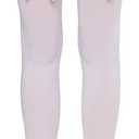 Leg Avenue womens Satin Bow Accent Thigh Highs (One Size, White/Light Pink)