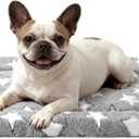 Dog Bed Mat, Reversible Crate Pad & Durable Dog Bed - Machine Washable Kennel Mat with Ultra Soft for Medium Dogs (Cool/Warm), 30" x 20", Grey&Star