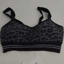 Momcozy Seamless 4-in-1 Pumping Bra Hands Free, CozyFitClasp Pumping & Nursing Bras, Supportive Breast Pump Bra Leopard Black L 