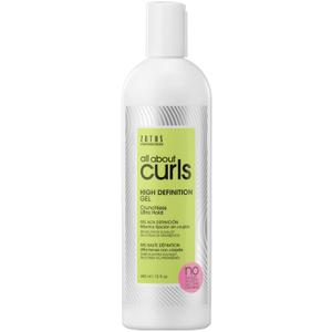 ALL ABOUT CURLS High Definition Gel | For Curly Hair Styling | Alcohol-Free | Moisturize, Define & Enhance Texture | Reduce Frizz & Boost Shine | Crunchless Ultra Hold | Vegan, Sulfate & Paraben Free