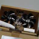 Wood Stove Fan Heat Powered | 12-Blade Non Electric Heat Activated | Cocoon Fan for Fireplace/Pellet/Log Burner with Stove Thermometer | Wood Stove Accessories