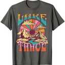 Lake Tahoe California Nature Hiking Mountains Outdoors Retro T-Shirt size S