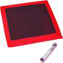 A.F.N.A.L Clay Towel 3.0 for Cars, Clay Bar Towel Scratch-Free Autocare Detailing Polishing, Removing Tar Paint Tree-sap Guano Contaminants, Fine Grade, 12" x 12", Red, Mesh Hollow Ver.