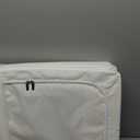 FHSQX 3 Pack Clothes Storage Bins - Foldable Metal Frame Storage Box - Stackable Linen Fabric Container Organizer Set with Carrying Handles and Clear Window (Cream White, 19.7x15.7x13inch(66L))