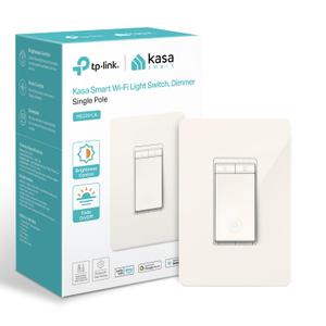 Kasa Smart Dimmer Switch HS220-LA, Light Almond, Single Pole, Needs Neutral Wire, 2.4GHz Wi-Fi Light Switch Compatible with Alexa and Google Home, UL Certified, No Hub Required
