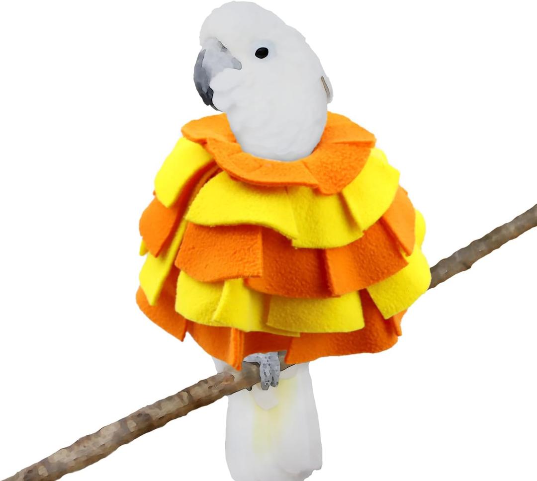 Bird Collar for Feather Plucking Cockatoo Umbrella Cockatoo Parrots Yellow-Crested Cockatoo Parrots Anti Bite Collar Full Body Shield