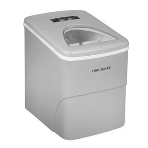 Frigidaire EFIC108-Silver Compact Ice Maker, Counter-top Portable, 26 lb per Day, Silver