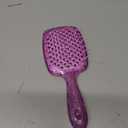 Curl Defining Brush Vented Hair Brush Hairbrush for Wet & Dry Hair For Women and Men Less Pulling Pain-Free Brushing (Glitter Purple)