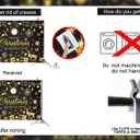 Black Gold Merry Christmas Backdrop Happy New Year 2026 Xmas Tree Gold Glitter Photography Background Winter Xmas New Year's Eve Family Holiday Party Decoration Banner Supplies (Black Gold, 8x6FT)