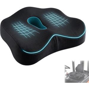 Forklift Seat Cushion, Memory Foam Seat Cushion, Pressure Relief Pad for Long Hours Operate Forklift, Extra-Dense Memory Foam for Soft Support, Ergonomic Accessories for Pain Relief