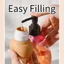 Cute Bear Travel Bottles Set for Toiletries 3 Pack 2.8oz 80ML Leak Proof Silicone Containers for Conditioner Shampoo Lotion (Beige)