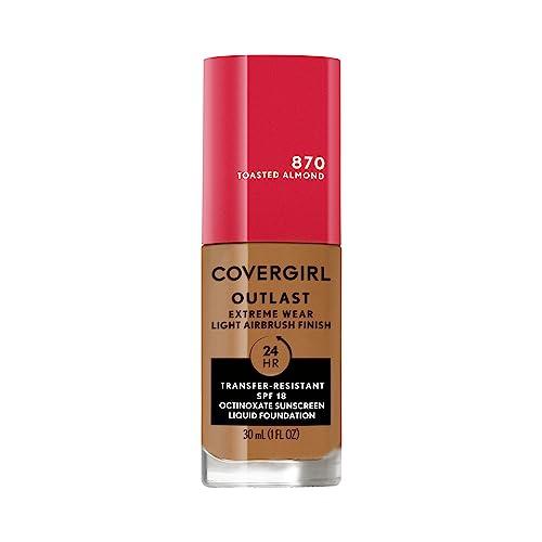 Covergirl Outlast Extreme Wear 3-in-1 Full Coverage Liquid Foundation, SPF 18 Sunscreen, Toasted Almond, 1 Fl. Oz. Covergirl Outlast Extreme Wear 3-in-1 Full Coverage Liquid Foundation, SPF 18 Sunscreen, Toasted Almond, 1 Fl. Oz.