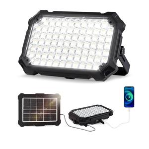 300W LED Solar Work Light Rechargeable, 8000LM LED Solar Camping Lantern, Portable Camping Lights, 4 Light Modes, IP67 Waterproof Tent Lights for Power Outages, Emergency, Hiking, Car Repair