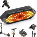 RUISHIKA E Scooter Turn Signal,Scooter Bike Turn Signal/Blinker with USB Remote Control Adjustable Base Scooter Accessories