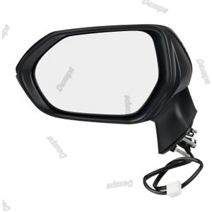 Driver Side Mirror Assembly Compatible with Toyota Corolla 2020-2025 Non-heated Power Adjustable Glass Replace 8794012F80, TO1320391, 8794002916, 8794002928 Black (3Pin Left)