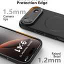 Magnetic for iPhone air Case with Stand[Compatible with MagSafe] Slim Invisible Kickstand, Protective Anti-Fingerprint Phone Cove for iPhone air Case 6.5, Black