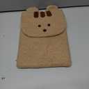 9-11 Inch Tablet Sleeve Case Fit iPad Pro 11 Air 4 10.2 Tab Protective Bag Fluffy Animal Laptop iPad Carrying Case (Coffee)