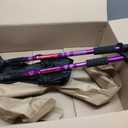 Aihoye Hiking Trekking Poles, 2 Pack Collapsible, Lightweight, Anti Shock, Walking Sticks, Adjustable Hiking Pole for Men and Women (purple)