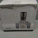 SUSTEAS Cold Press Juicer, 5.3" Feed Chute Slow Masticating Machines with 300W, Fit Whole Fruits & Vegetables, High Juice Yield, Easy to Clean, White