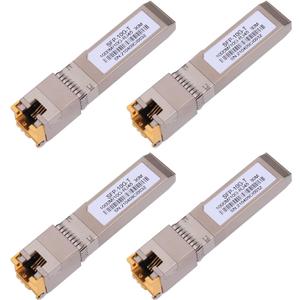 4PACK 10G SFP+ to RJ45 Copper Module, High-Speed 10GBase-T Transceiver, 10Gb SFP+ Ethernet CAT.6a/7 up to 30 Meters, Compatible with Cisco,Ubiquiti,Netgear,D-Link,TP-Link,Mikrotik,Unifi and more 4PACK 10G SFP+ to RJ45 Copper Module, High-Speed 10GBase-T Transceiver, 10Gb SFP+ Ethernet CAT.6a/7 up to 30 Meters, Compatible with Cisco,Ubiquiti,Netgear,D-Link,TP-Link,Mikrotik,Unifi and more