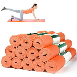 Amylove 12 Pieces Yoga Mats Bulk 68x24x0.12 Inch Exercise Non Slip Fitness Workout Mats for Women Men Home Workout Gym Yoga (Orange)