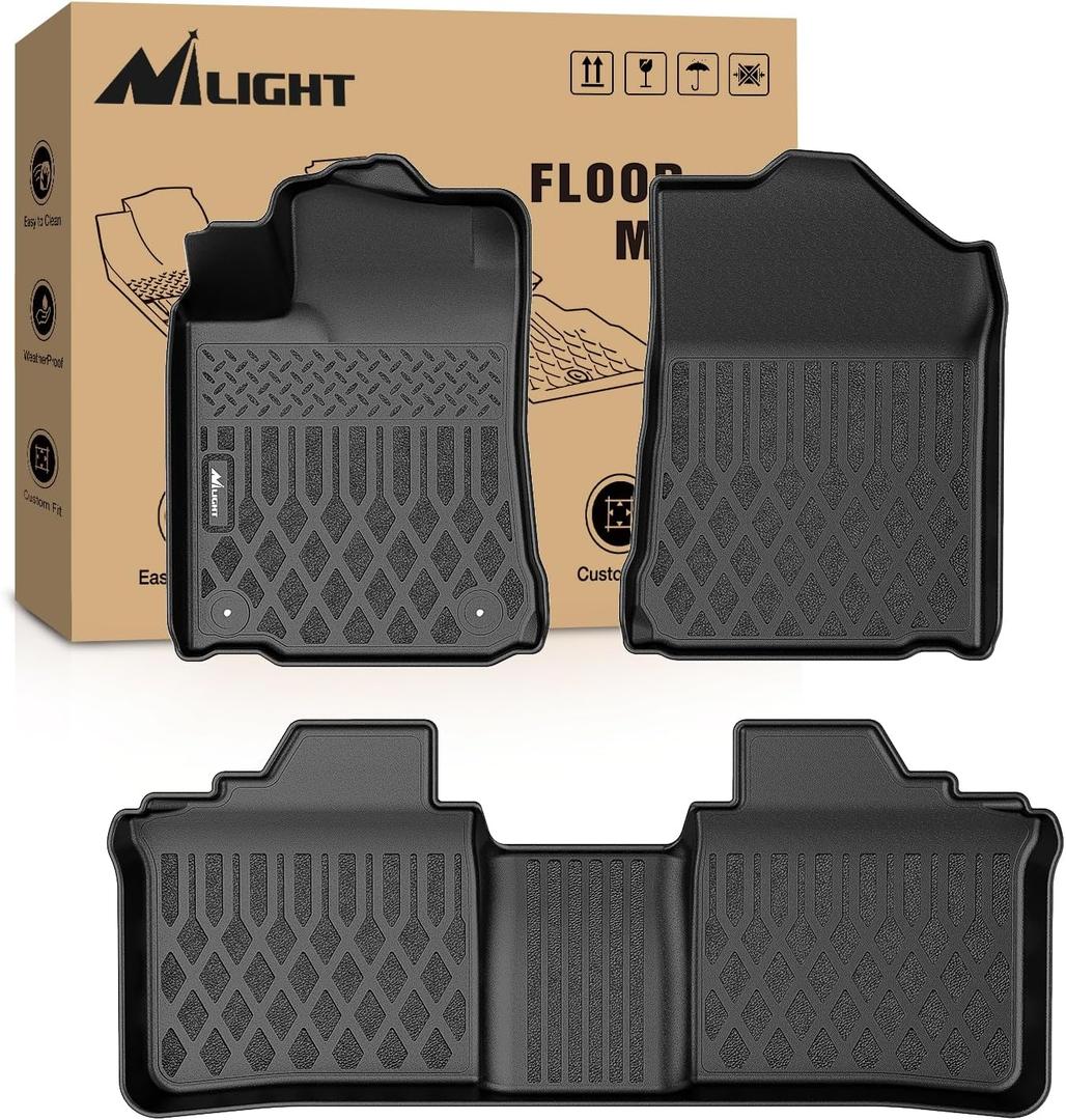 Nilight TPE Floor Mats for Toyota Avalon 2013 2014 2015 2016 2017 2018 All Weather Custom Fit Heavy Duty Floor Liners