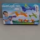 Fuwidvia 3 Pack Airplane Launcher Toys, 13.2'' LED Foam Glider Plane Toy for Boys, 2 Flight Modes Outdoor Flying Toys Birthday Gifts for Boys Girls 4 5 6 7 8 9 10 11 12 Year Old (Blue&Green&Orange)