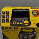 Stanley J309 Portable Power Station Jump Starter 600 Peak Amp Battery Booster, 3.1A USB Ports, Battery Clamps