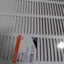 EZ-FLO 16 x 16 Inch (Duct Opening) Return Air Vent Cover for Wall or Ceiling, Solid Steel Return Air Grille, HVAC Vent Cover, White, 61641