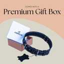 Genuine Real Leather Dog Collar for Medium Dogs, Heavy Duty Strong and Wide Dog Collar for Large and Extra Large Dogs, Classic Handmade Thick Collars for Large Breed Dogs (Large, Black) (Large: Fit 17-21" Neck)