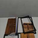 Metal Frame Rustic Wooden Floating Hanging Shelves, Home Decor Wall Mounted Display Organizing Shelf for Living Room, Bedroom, Office Bathroom. Set of 3