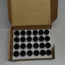 GAsupply Black Lug Nuts 14X1.5, Close End Bulge Acorn Lug Nuts 3/4 inch Hex 1.9inch Tall Conical Seat (24 Pack)