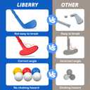 Liberry Toddler Golf Set for 2 3 4 Years Old Boys Girls, Upgraded Kids Golf Clubs Set with Cart, Putting Mat, Outdoor Indoor Sports Toy Birthday Gift, Blue