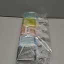 Youngever 5 Pack Empty Plastic Spray Bottles, Assorted Color Square Spray Bottles for Hair and Cleaning Solutions (12 Ounce)