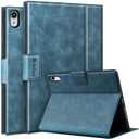 Antbox Case for iPad (A16) 11th Generation 11'' 2025/ iPad 10th Generation 10.9'' High Grade Skin-Touch Vegan Leather with Built-in Pencil Holder Auto Sleep/Wake Function (Blue)