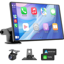 Air Play/ Carplay and Android Auto Screen for Car,Portable Touch Screen Car Stereo, 11.3 inch, 60 FPS Mirror Link for All Vehicles