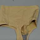 Werena Tummy Control Thong Shapewear for Women Seamless Shaping Thong Panties Body Shaper Underwear (Small, 01# Beige-mid Waisted(has Boning))