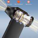 Compressed Air Duster 180000RPM Super Power Cordless Electric Air Duster with 3-Speed Turbo Fan, Rechargeable Air Blower for Computer, Keyboard, Car, Camera & Home Cleaning