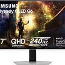 Samsung 27” Odyssey OLED G6 (G61SD) QHD & QD-OLED Gaming Monitor 240Hz 0.03ms FreeSync Premium Pro Gaming Monitor with Sleek Metal Design, US, LS27DG610SNXZA